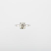 Art Deco 1.85 Carat Emerald Cut Diamond Solitaire Engagement Ring c.1920 (5 of 5) Art Deco 1.85 Carat Emerald Cut Diamond Solitaire Engagement Ring c.1920 (5 of 5)