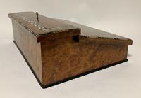 Antique Amboyna Mother of Pearl Inlaid Writing Slope Lap Box (15 of 19) Antique Amboyna Mother of Pearl Inlaid Writing Slope Lap Box (15 of 19)