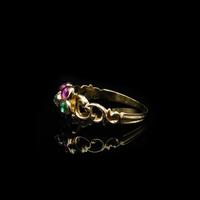 Antique REGARD Acrostic Multi Gemstone Cluster 18ct Gold Ring (7 of 9) Antique REGARD Acrostic Multi Gemstone Cluster 18ct Gold Ring (7 of 9)