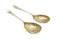 Pair of Antique Victorian Sterling Silver Serving Spoons 1900 (8 of 8) Pair of Antique Victorian Sterling Silver Serving Spoons 1900 (8 of 8)