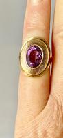 9ct and Amethyst Dress Ring. c 1960 (2 of 7) 9ct and Amethyst Dress Ring. c 1960 (2 of 7)