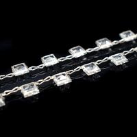 Art Deco Princess Cut Paste Sterling Silver Riviere Short Necklace (4 of 9) Art Deco Princess Cut Paste Sterling Silver Riviere Short Necklace (4 of 9)