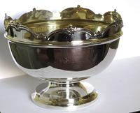 Silver Rose Bowl with Lemon Gilding - Chester 1924 (3 of 4) Silver Rose Bowl with Lemon Gilding - Chester 1924 (3 of 4)