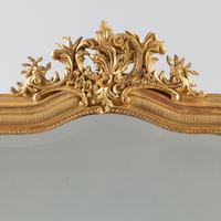 Large 19th Century French Gilt Overmantle Mirror (4 of 9) Large 19th Century French Gilt Overmantle Mirror (4 of 9)