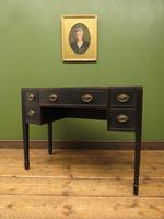 Antique Black Painted Console Table or Desk with Drawers, Gothic Shabby Chic (13 of 16) Antique Black Painted Console Table or Desk with Drawers, Gothic Shabby Chic (13 of 16)