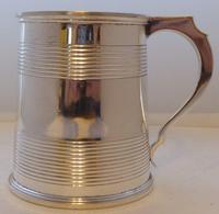 Goldsmiths & Silversmiths 1906 Hallmarked Solid Silver Tankard Christening Mug (5 of 12) Goldsmiths & Silversmiths 1906 Hallmarked Solid Silver Tankard Christening Mug (5 of 12)