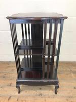 Antique Mahogany Swivel Bookcase (5 of 8) Antique Mahogany Swivel Bookcase (5 of 8)