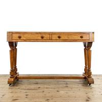 Antique Victorian Satin Birch Marble Washstand