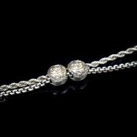 Antique Victorian Sterling Silver Albertina Albert Watch Chain Bracelet with Chased Balls (7 of 9) Antique Victorian Sterling Silver Albertina Albert Watch Chain Bracelet with Chased Balls (7 of 9)