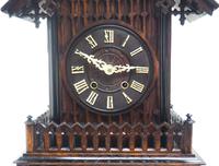 Rare Gallery Cuckoo Mantel Clock – German Black Forest Carved Bracket Clock (5 of 13) Rare Gallery Cuckoo Mantel Clock – German Black Forest Carved Bracket Clock (5 of 13)