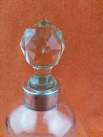 Antique Silver Plate Topped Blown Hourglass Bottle with a Cut Glass Stopper c.1900 (5 of 12) Antique Silver Plate Topped Blown Hourglass Bottle with a Cut Glass Stopper c.1900 (5 of 12)