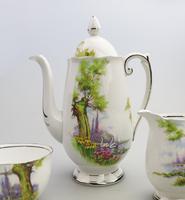 Art Deco Swan Lake Porcelain Roslyn Peacehaven Coffee Set c.1930 (7 of 10) Art Deco Swan Lake Porcelain Roslyn Peacehaven Coffee Set c.1930 (7 of 10)