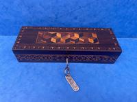 William IV Rosewood Glove Box with Stick Ware & Tunbridge Ware (14 of 14) William IV Rosewood Glove Box with Stick Ware & Tunbridge Ware (14 of 14)