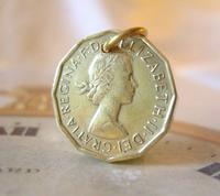 Vintage Pocket Watch Chain Fob 1966 Queen Elizabeth Threepenny 3d Coin Fob (2 of 7) Vintage Pocket Watch Chain Fob 1966 Queen Elizabeth Threepenny 3d Coin Fob (2 of 7)