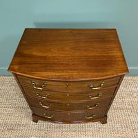 Small Quality Edwardian Mahogany Antique Bow Fronted Chest of Drawers (2 of 7) Small Quality Edwardian Mahogany Antique Bow Fronted Chest of Drawers (2 of 7)