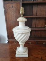 Carved White Marble Table Lamp Base (2 of 2) Carved White Marble Table Lamp Base (2 of 2)