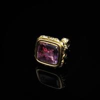 Antique 'Oxney' Amethyst Intaglio Gold Cased Fob Seal Pendant Charm (4 of 10) Antique 'Oxney' Amethyst Intaglio Gold Cased Fob Seal Pendant Charm (4 of 10)