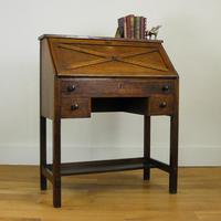 Delightful Arts & Crafts Oak Bureau (18 of 19) Delightful Arts & Crafts Oak Bureau (18 of 19)