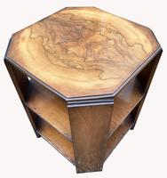 Good Quality Art Deco Burr Walnut Octagonal Side Table (5 of 6) Good Quality Art Deco Burr Walnut Octagonal Side Table (5 of 6)