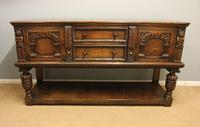 Antique Carved Oak Sideboard Dresser Base