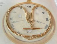 Pocket Watch Chain 1930s 12ct Rose Rolled Gold Double Albert With T Bar (3 of 12) Pocket Watch Chain 1930s 12ct Rose Rolled Gold Double Albert With T Bar (3 of 12)