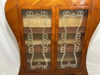 Art Deco Walnut Curved Bookcase Display Storage Cabinet (3 of 29) Art Deco Walnut Curved Bookcase Display Storage Cabinet (3 of 29)
