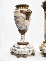 Antique French Gilt Clock Set Garniture Urns with Atlas Figures (9 of 9) Antique French Gilt Clock Set Garniture Urns with Atlas Figures (9 of 9)