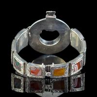Antique Victorian Scottish Agate Buckle Bracelet Silver c.1860 (2 of 6) Antique Victorian Scottish Agate Buckle Bracelet Silver c.1860 (2 of 6)
