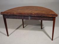 Good George III Period Mahogany Demi-lune Side Table (4 of 5) Good George III Period Mahogany Demi-lune Side Table (4 of 5)