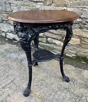 Antique Britannia Cast Iron Pub Table (3 of 9) Antique Britannia Cast Iron Pub Table (3 of 9)