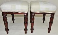 Pair of Late Georgian Mahogany Dressing Stools (4 of 8) Pair of Late Georgian Mahogany Dressing Stools (4 of 8)
