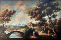 Substantial! Original Italian Landscape Oil by Follower of 17th Century Gaspard Dughet (6 of 15) Substantial! Original Italian Landscape Oil by Follower of 17th Century Gaspard Dughet (6 of 15)