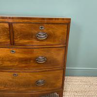 Small Bow Fronted Regency Antique Chest of Drawers (6 of 6) Small Bow Fronted Regency Antique Chest of Drawers (6 of 6)