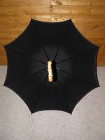 Antique 18 Carat Gold Plate Black Cotton Canopy Umbrella W/Whangee Bamboo Handle (4 of 12) Antique 18 Carat Gold Plate Black Cotton Canopy Umbrella W/Whangee Bamboo Handle (4 of 12)