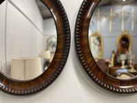 Pair of Oval Rosewood Pier Mirrors (2 of 5) Pair of Oval Rosewood Pier Mirrors (2 of 5)