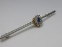 Art Deco, 15ct Gold Diamond & Sapphire Brooch (5 of 7) Art Deco, 15ct Gold Diamond & Sapphire Brooch (5 of 7)
