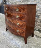 Regency Flame Mahogany Bow Front Chest of Drawers (6 of 17) Regency Flame Mahogany Bow Front Chest of Drawers (6 of 17)