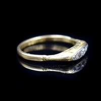 Antique Old Cut Diamond Five Stone 18ct Gold Scroll Ring (3 of 10) Antique Old Cut Diamond Five Stone 18ct Gold Scroll Ring (3 of 10)