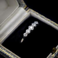 Antique Art Deco Diamond Five Stone 18ct 18k Yellow Gold and Platinum Ring (2 of 10) Antique Art Deco Diamond Five Stone 18ct 18k Yellow Gold and Platinum Ring (2 of 10)