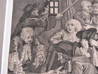 Original Second State Hogarth Print, A Rake's Progress Plate 6, 1735 (4 of 9) Original Second State Hogarth Print, A Rake's Progress Plate 6, 1735 (4 of 9)