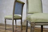 Pair of French Painted Louis XVI Style Side Chairs (4 of 12) Pair of French Painted Louis XVI Style Side Chairs (4 of 12)