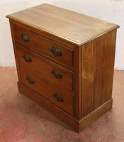 1920s 3 Drawer Satin Walnut Chest Drawers (3 of 4) 1920s 3 Drawer Satin Walnut Chest Drawers (3 of 4)