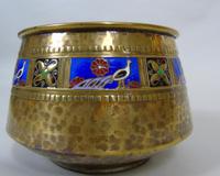 WMF Art Nouveau Planished Brass & Enamel Planter Jardiniere Albert Meyer (3 of 8) WMF Art Nouveau Planished Brass & Enamel Planter Jardiniere Albert Meyer (3 of 8)