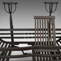 Antique Fire Basket, Pair of Andirons, English, Iron, Fireside, Victorian, 1900 (8 of 12) Antique Fire Basket, Pair of Andirons, English, Iron, Fireside, Victorian, 1900 (8 of 12)