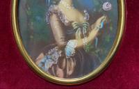 Gorgeous Original Vintage Miniature Portrait Oil Painting in 18th Century Manner (6 of 10) Gorgeous Original Vintage Miniature Portrait Oil Painting in 18th Century Manner (6 of 10)