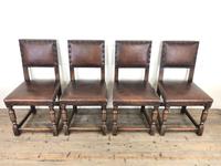 Set of 4 Early 20th Century Leather Dining Chairs (2 of 10) Set of 4 Early 20th Century Leather Dining Chairs (2 of 10)