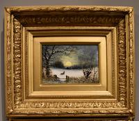 Oil painting Pair by Robert Finlay McIntyre “Rabbits in a winter landscape” and “Trudging home through the snow” (2 of 6) Oil painting Pair by Robert Finlay McIntyre “Rabbits in a winter landscape” and “Trudging home through the snow” (2 of 6)