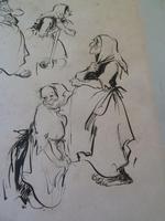 William Papas " Inn Keeper " Ink Drawing 1970's - 2 of 6 Listed (4 of 7) William Papas " Inn Keeper " Ink Drawing 1970's - 2 of 6 Listed (4 of 7)