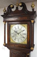 18th Century English Longcase Clock in Oak Case Silver Brass Dial Signed George Ewbank Ealland Yorkshire (11 of 16) 18th Century English Longcase Clock in Oak Case Silver Brass Dial Signed George Ewbank Ealland Yorkshire (11 of 16)