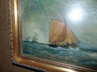 Oil on Canvas 'Storm off Whitby' by Fielding (3 of 6) Oil on Canvas 'Storm off Whitby' by Fielding (3 of 6)